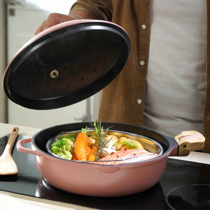 Fabuleuse roestvrijstalen mand 24 cm