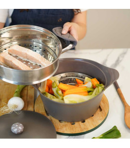 Dampfkorb/Couscoussiere für Bräter 24 oder 28 cm