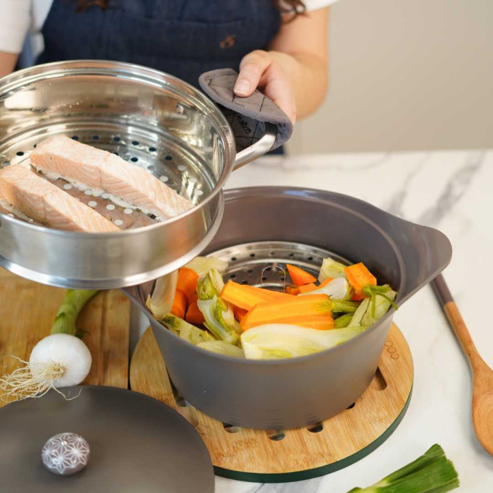 Dampfkorb/Couscoussiere für Bräter 24 oder 28 cm