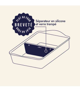 De Ongeloflijke Ovenschaal met Gepatenteerde Scheider | Zonder PFAS | COOKUT