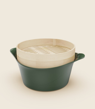 Panier vapeur en bambou pour Cocotte 24 ou 28 cm