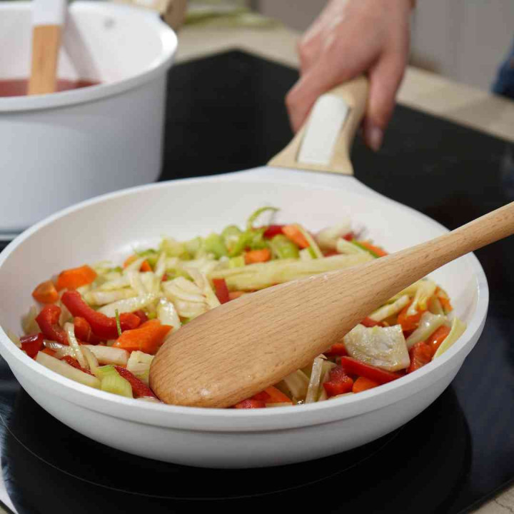 De Ongelooflijke 28 cm Pan COOKUT | Afneembare Handgreep | Zonder PTFE