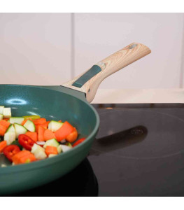 L'Incredibile Padella 24 cm COOKUT | Manico Rimovibile | Senza PTFE