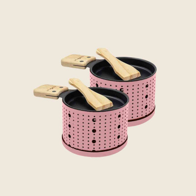 Candle raclette machine for 2