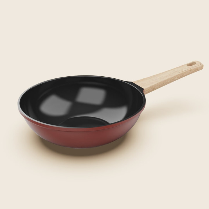 L'Incroyable Wok 28 cm COOKUT | Antiadhérente | Sans PTFE