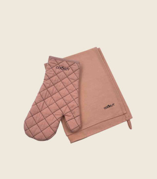 Handschoen en theedoek