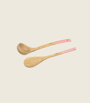 Set cuillère et louche en bois