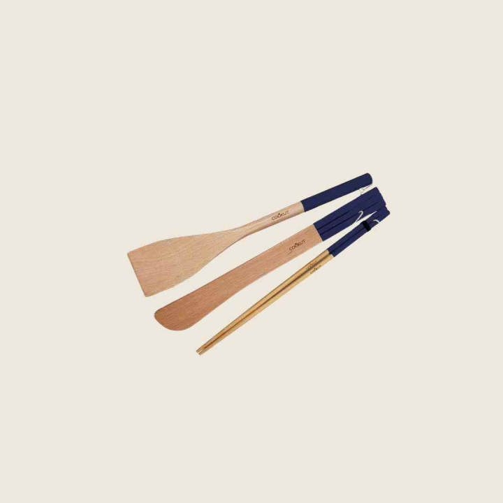 Wooden Utensil Set for Pans and Woks | COOKUT