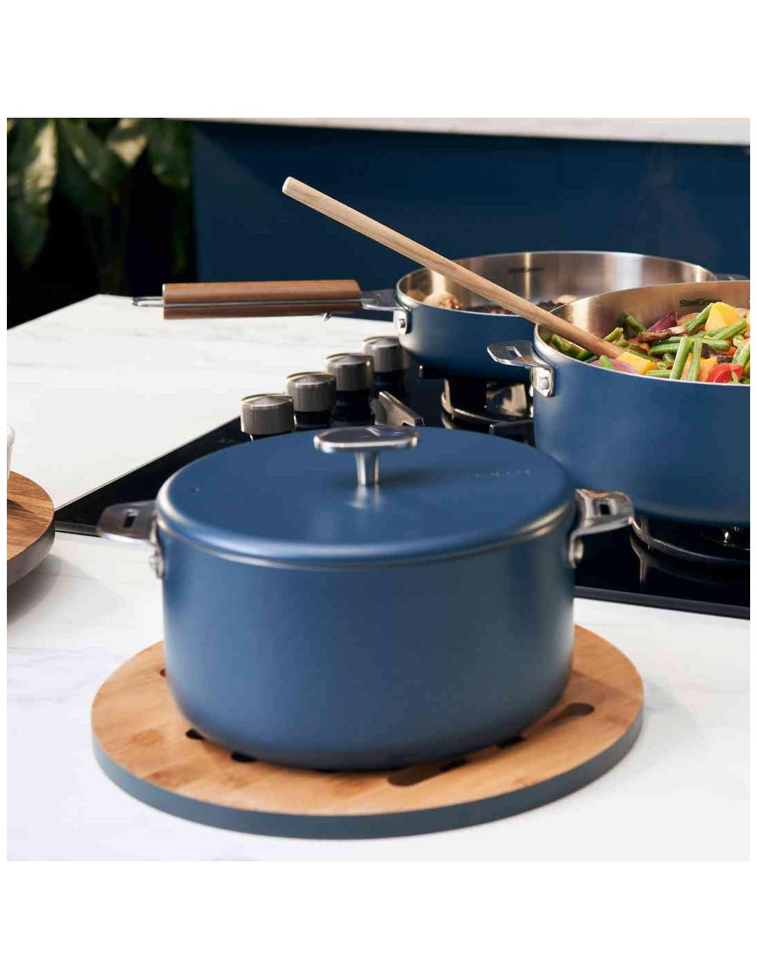 Tescoma Casserole Bordeaux Avec Couvercle - 1,5 L / 16 Cm - Poignées Amovibles, Tous Feux Dont Induction