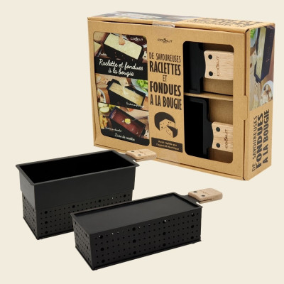 RACLETTE AND CANDLE FONDUE SET