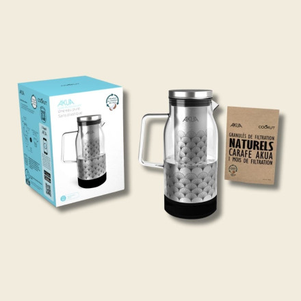 Carafe filtrante Akua | Eau Filtrée sans Plastique | COOKUT