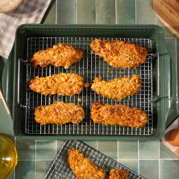 Dubbel grillrooster voor ovenschaal | Cookut