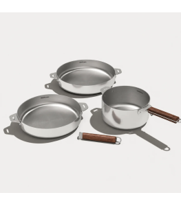Set de sartenes y cacerola inox | Edición Espejo | Cookut