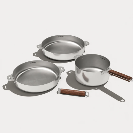 Lot Poêles & Casserole Inox | Édition miroir | Cookut