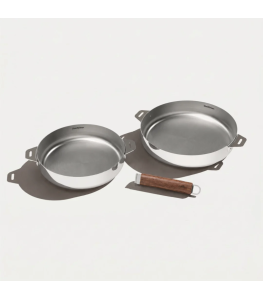 Lot 2 poêles inox - Édition miroir | 24 & 28 cm | Cookut