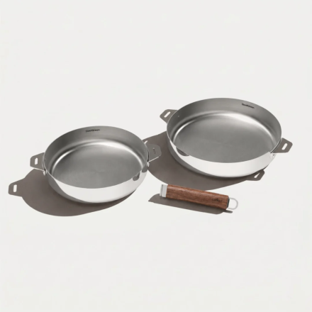 Set de sartenes inox Edición Espejo | 24 y 28 cm | Cookut