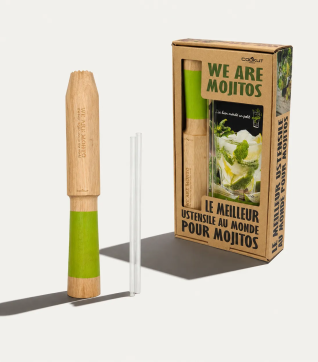 Cofanetto Mojito: pestello-misurino e cannucce