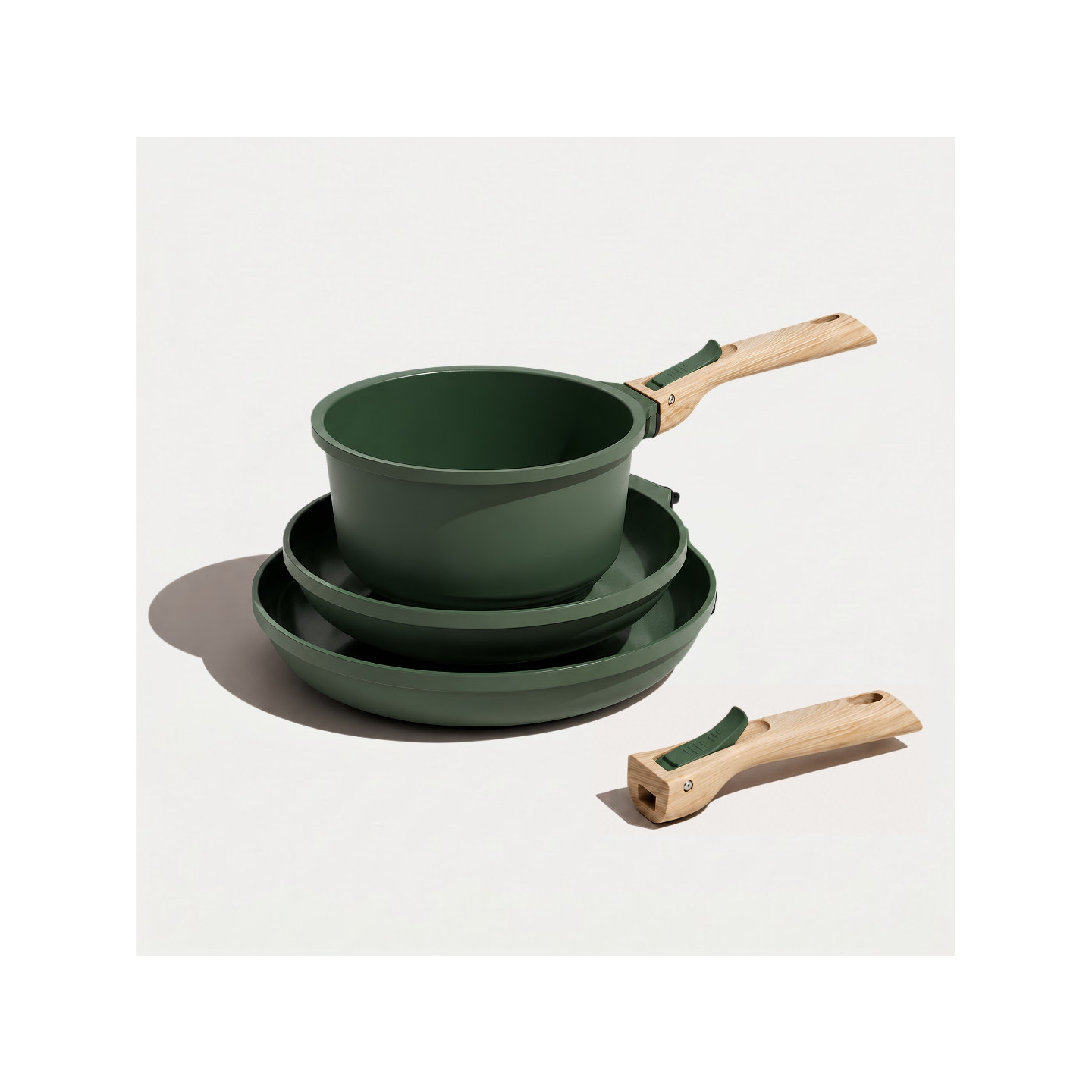 wanderout 丸スキ鍋 & ABCT universal handle Pan & Saucepan PFAS-Free | Removable Handle | COOKUT