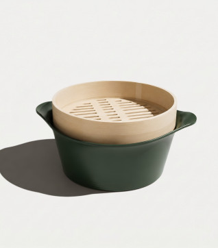 Bamboe stoommandjes voor Braadpan 24 en 28 cm