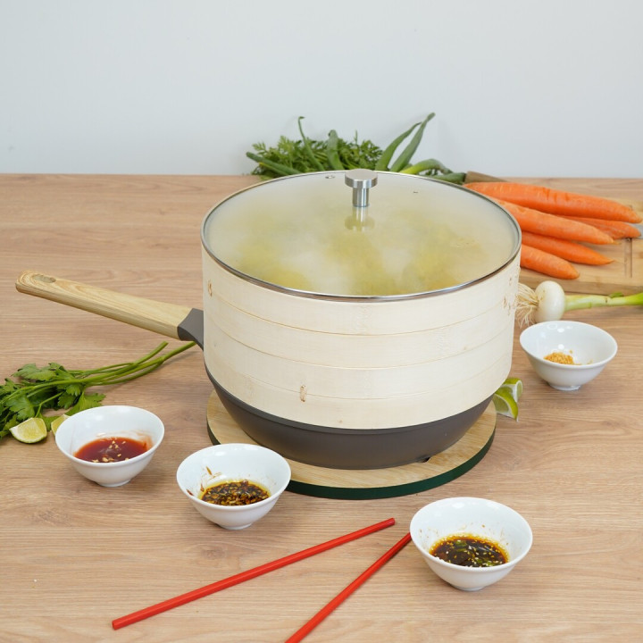 Cesta de vaporera de bambú para Cocotte 24 o 28 cm | COOKUT