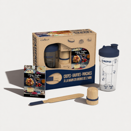 Miam Factory, pancake, crepe, and waffle shaker set