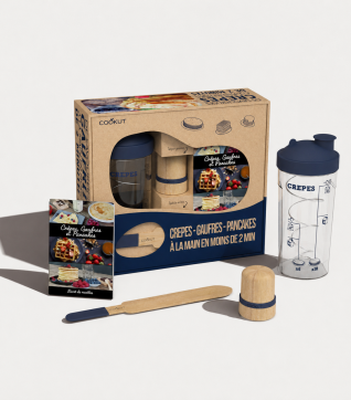 Miam Factory, pancake, crepe, and waffle shaker set