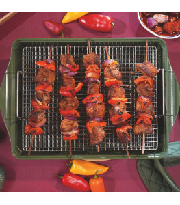 Double grille de cuisson pour plat à four |Cookut