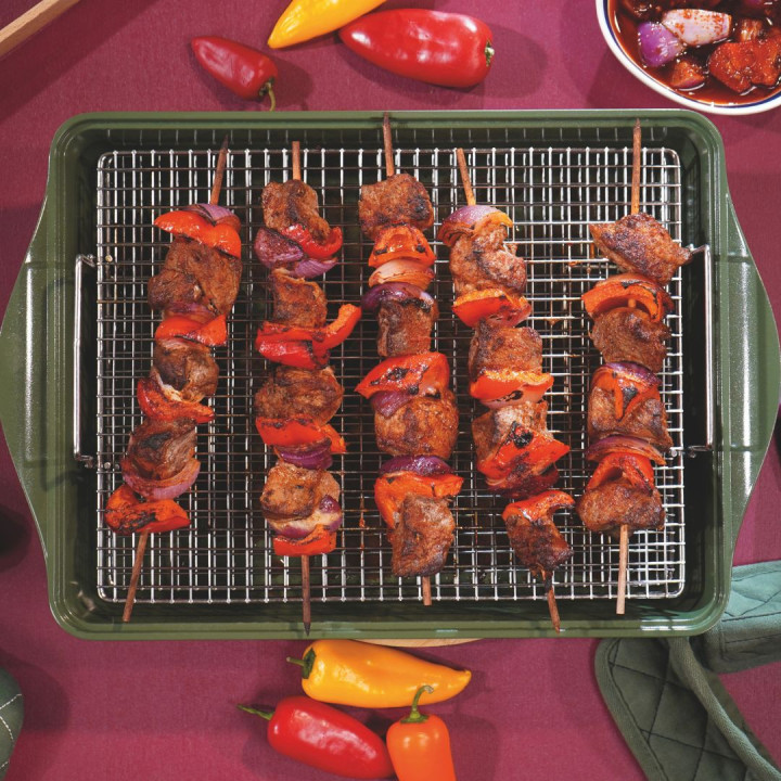 Double grille de cuisson pour plat à four |Cookut