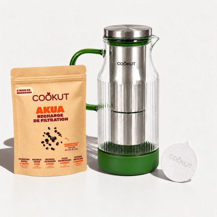 Akua Water Filter Jug | Plastic-Free Water | COOKUT