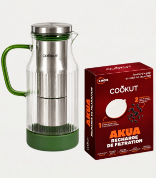 Pack carafe filtrante AKUA + 8 mois de filtration