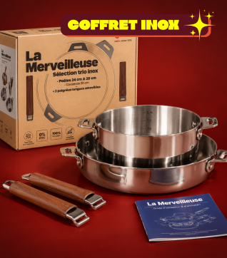 Coffret 3 pièces inox - Édition Miroir