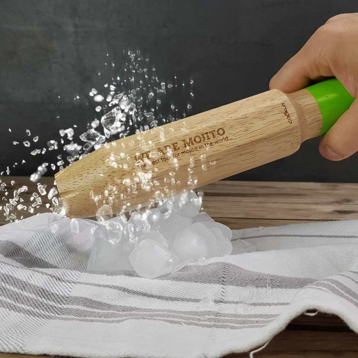 Coffret mojitos : Pilon-doseur, recettes et pailles en verre