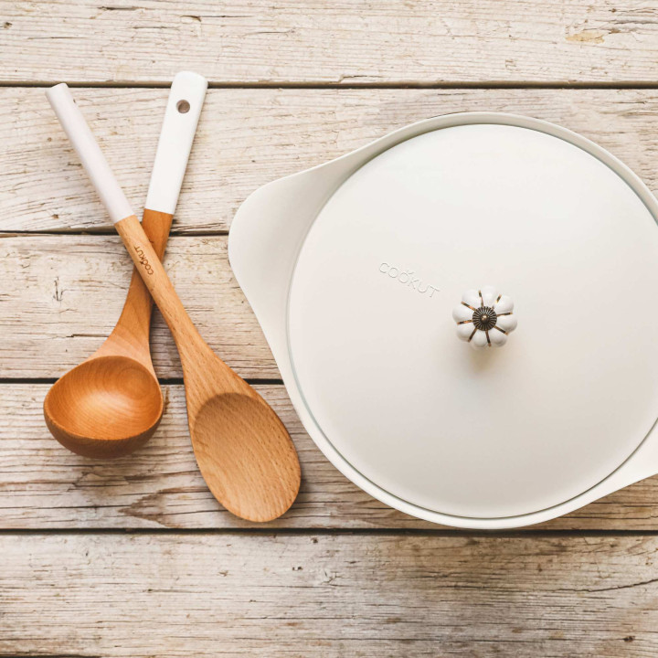 Set cucchiaio e mestolo in legno | COOKUT