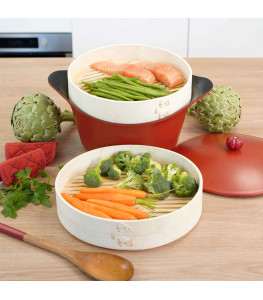 Cesta de vaporera de bambú para Cocotte 24 o 28 cm | COOKUT