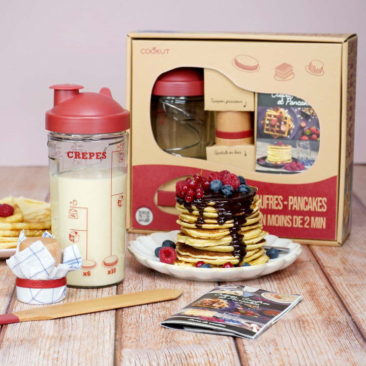 Miam Factory, pancake, crepe, and waffle shaker set
